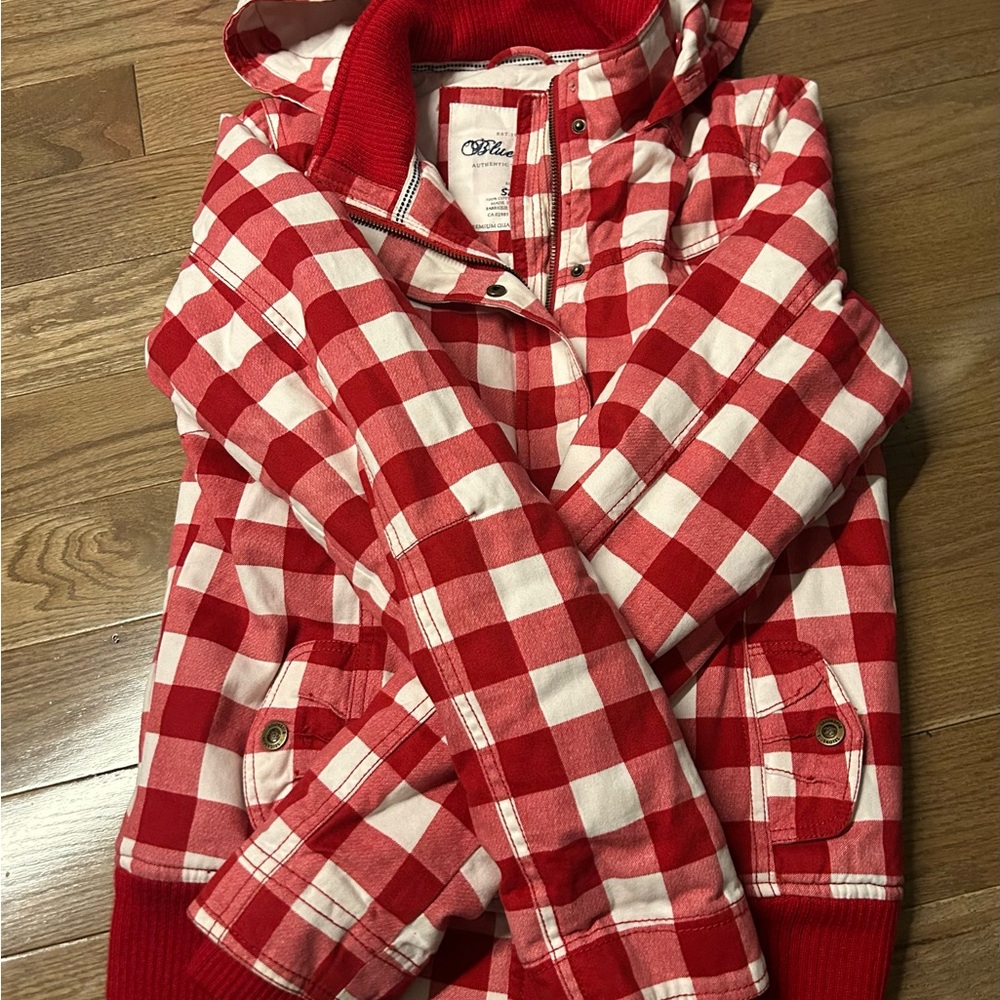 Red Plaid spring jacket by BLUENOTES
